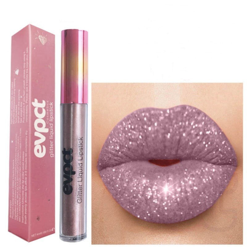 15 Colors Diamond Metallic Lipstick Lip Gloss Waterproof Long Lasting Matte Lip Gloss Makeup